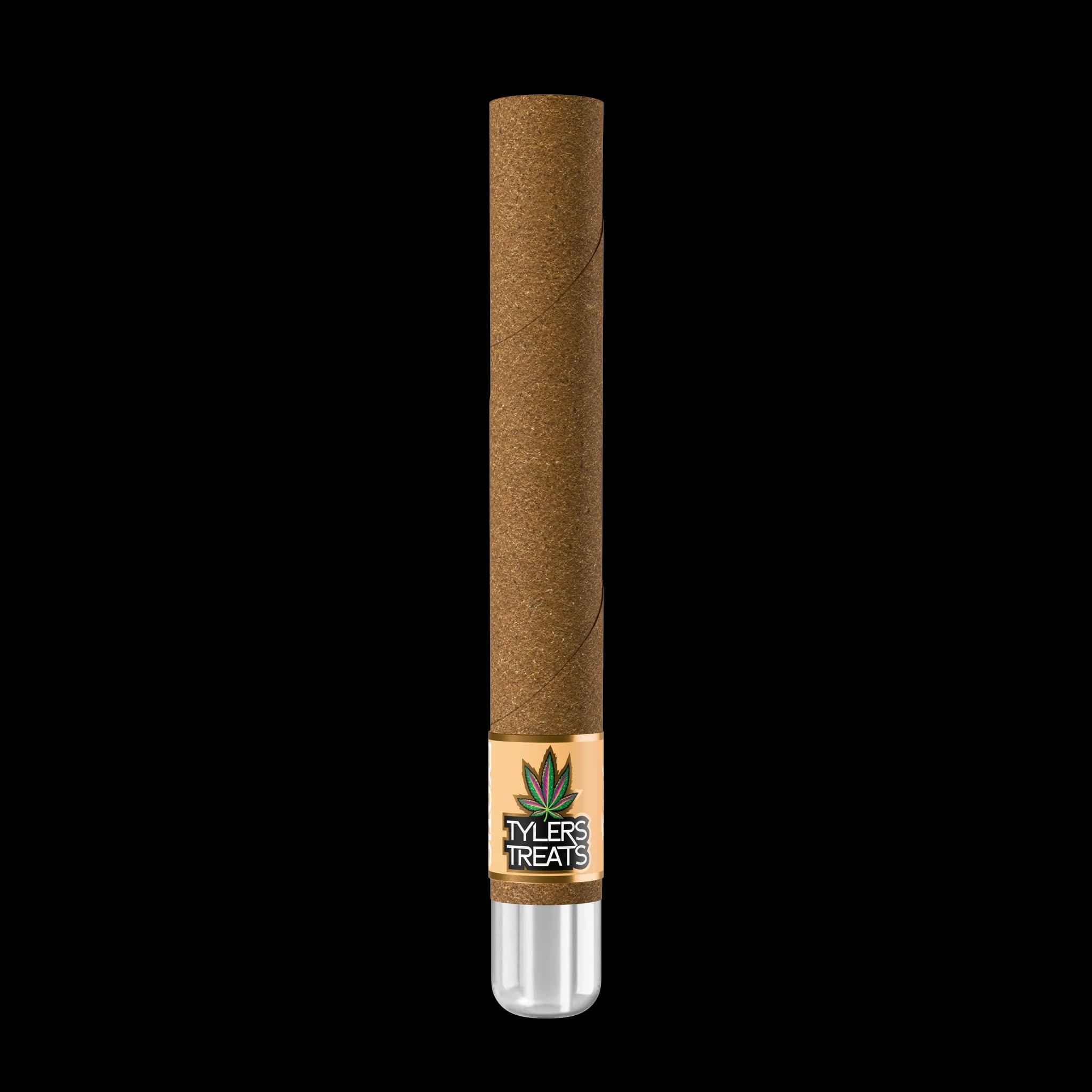 1.2g glass tip blunt, gold Sativa band